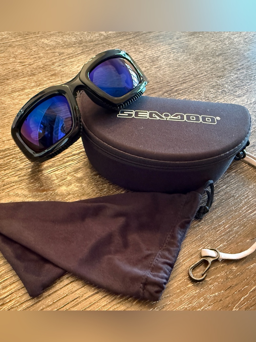 Sea-Doo Men’s Black Frame Blue Lens Sunglasses